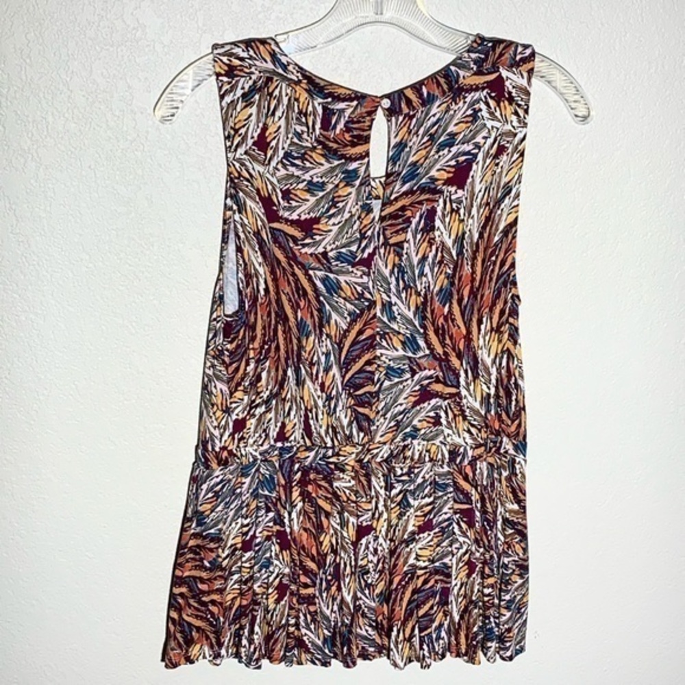 Anthropologie Deletta Corbara Feather Peplum Top - Picture 4 of 4